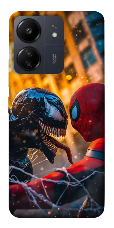 Чохол на Xiaomi Poco C65 Venom vs Spiderman фото 1 з 1