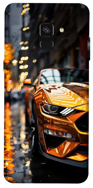 Чохол на Samsung A530 Galaxy A8 (2018) Golden sports car фото 1 з 1