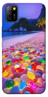 Чехол на Infinix Hot 10 Lite Светящиеся камни на берегу фото 1 из 1
