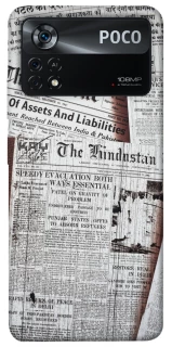 Чехол на Xiaomi Poco X4 Pro 5G Газеты фото 1 из 1