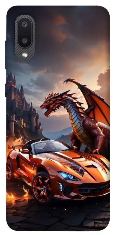 Чехол на Samsung Galaxy A02 Сar and dragon фото 1 из 1