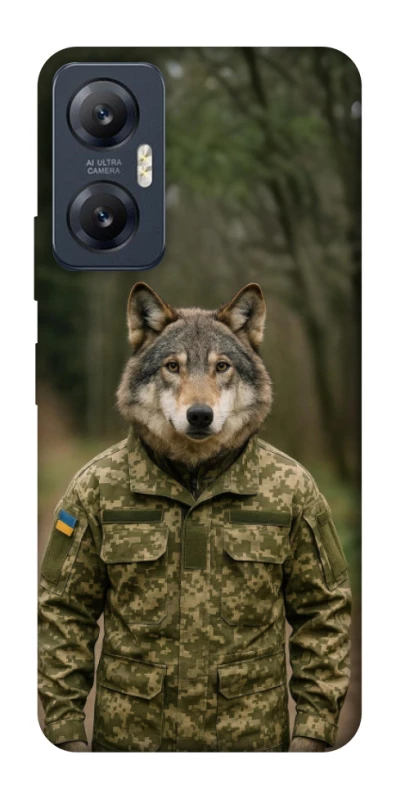 Чохол на Infinix Hot 20 5G Вовк захисник фото 1 Чохол на Infinix Hot 20 5G Вовк захисник фото 1 з 1