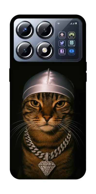 Чохол на Xiaomi POCO X8 Pro Cat in Bling фото 1 з 1