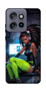 Чехол на Motorola Edge 50 Neo Cyber girl фото 1 из 1