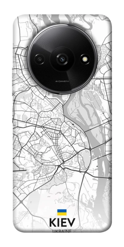 Чохол на Xiaomi Redmi A3 Kiev white map фото 1 з 1