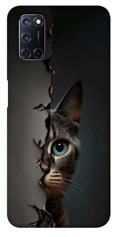 Чехол на Oppo A52 / A72 / A92 Кот-подглядыватель v2 фото 1 из 1