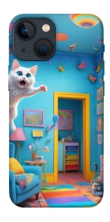 Чохол на Apple iPhone 13 mini (5.4") crazy cat фото 1 з 1