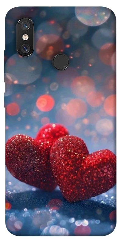 Чехол на Xiaomi Mi 8 Red hearts фото 1 из 1