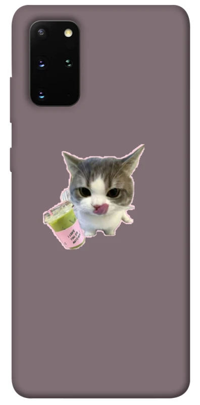 Чехол на Samsung Galaxy S20+ cat matcha фото 1 из 1