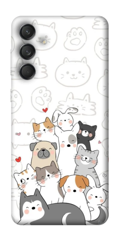 Чохол на Samsung Galaxy M55 Funny Pets фото 1 з 1