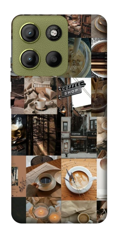 Чехол на Motorola Moto G15 4G Coffee collage ver.3 фото 1 из 1