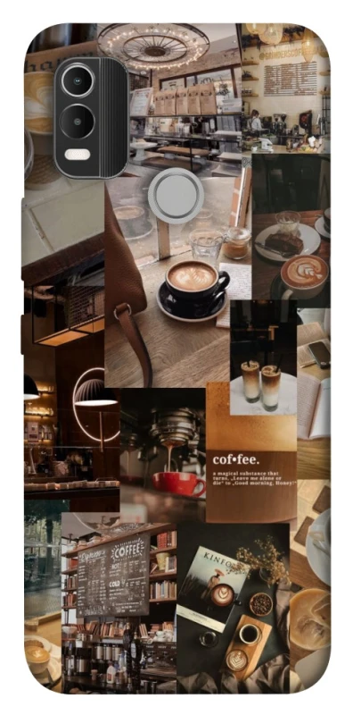 Чехол на Nokia C21 Plus Coffee collage ver.2 фото 1 из 1