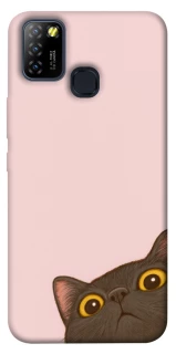 Чехол на Infinix Hot 10 Lite Peeping cat фото 1 Чехол на Infinix Hot 10 Lite Peeping cat фото 1 из 1