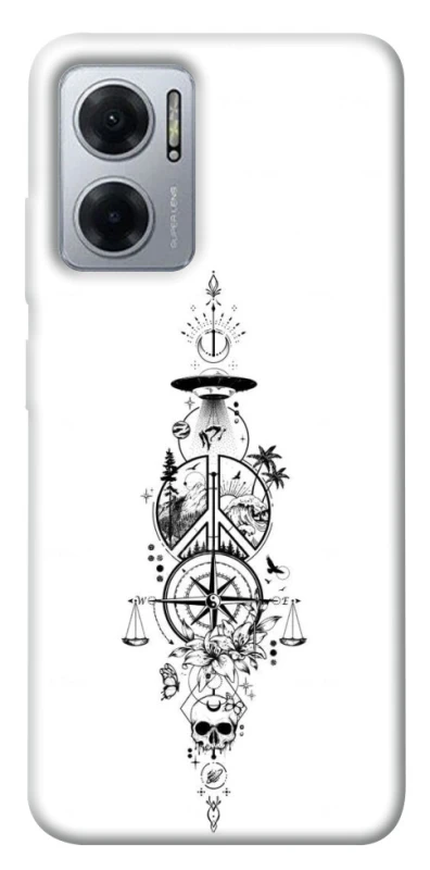 Чехол на Xiaomi Redmi Note 11E Tattoo ver.7 фото 1 из 1