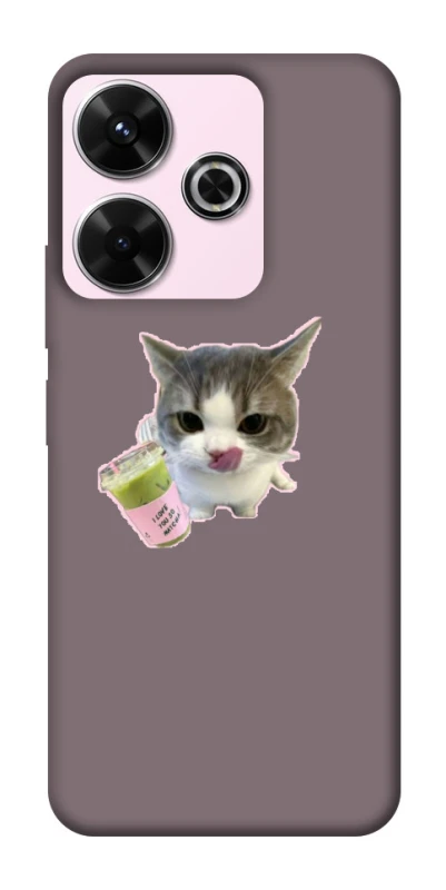 Чохол на Xiaomi Poco M6 4G cat matcha фото 1 з 1