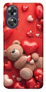 Чехол на Oppo A17 bear in hearts фото 1 из 1