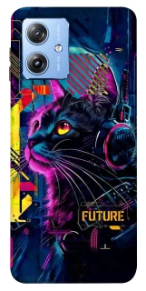 Чохол на Motorola Moto G84 Cyber Cat v2 фото 1 з 1
