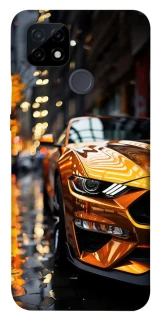 Чохол на Realme C21 Golden sports car фото 1 з 1