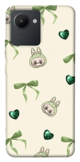 Чохол на Realme C30 Labubu Green Heart фото 1 з 1