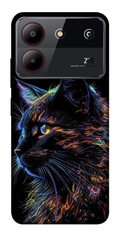 Чохол на ZTE Blade A54 4G Чорний кіт фото 1 з 1