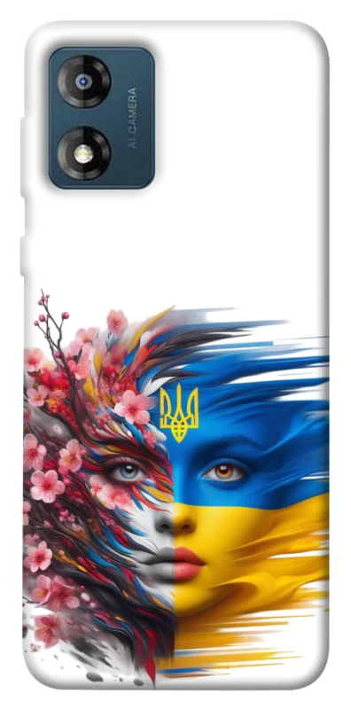 Чехол на Motorola Moto E13 Flowering Ukraine фото 1 из 1