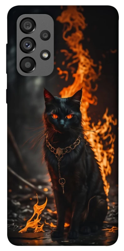 Чохол на Samsung Galaxy A73 5G Вогняний кіт фото 1 з 1