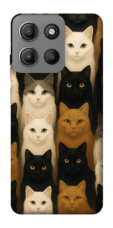 Чохол на Motorola Moto G15 Power Colorful Cat Collage фото 1 з 1