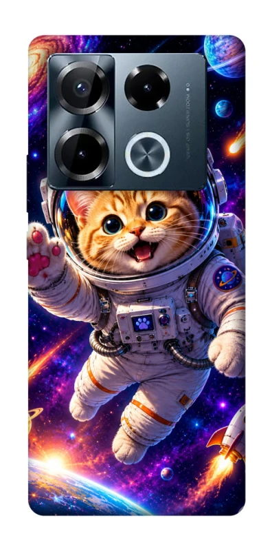 Чехол на Infinix Note 40 Pro 4G Space Cat фото 1 из 1