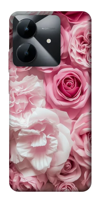 Чехол на Realme Note 60x Розовые цветы фото 1 из 1