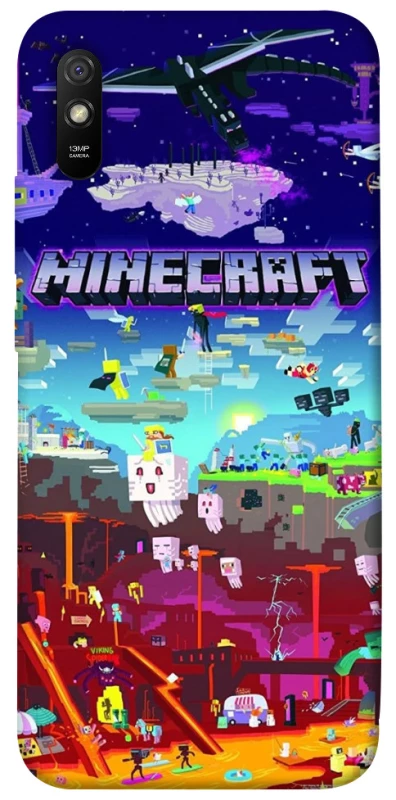 Чохол на Xiaomi Redmi 9A Minecraft world фото 1 з 1