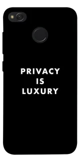 Чохол на Xiaomi Redmi 4X Privacy is luxury фото 1 з 1