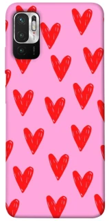 Чохол на Xiaomi Poco M3 Pro 4G / 5G Red hearts 2 фото 1 з 1