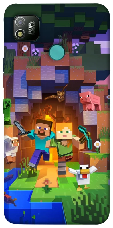 Чехол на TECNO POP 4 Minecraft game фото 1 из 1