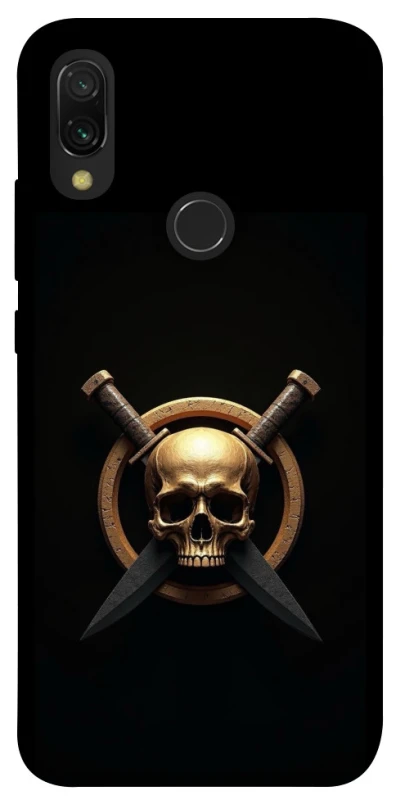 Чохол на Xiaomi Redmi 7 Golden Skull фото 1 з 1