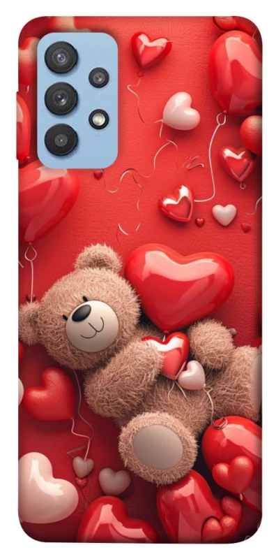 Чохол на Samsung Galaxy M32 bear in hearts фото 1 з 1