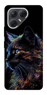 Чохол на TECNO Pova 7 Чорний кіт фото 1 з 1