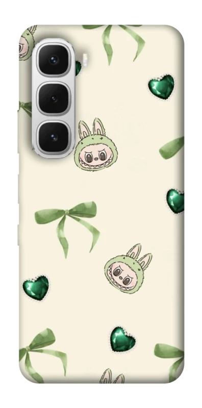 Чохол на Infinix Hot 60i Labubu Green Heart фото 1 з 1