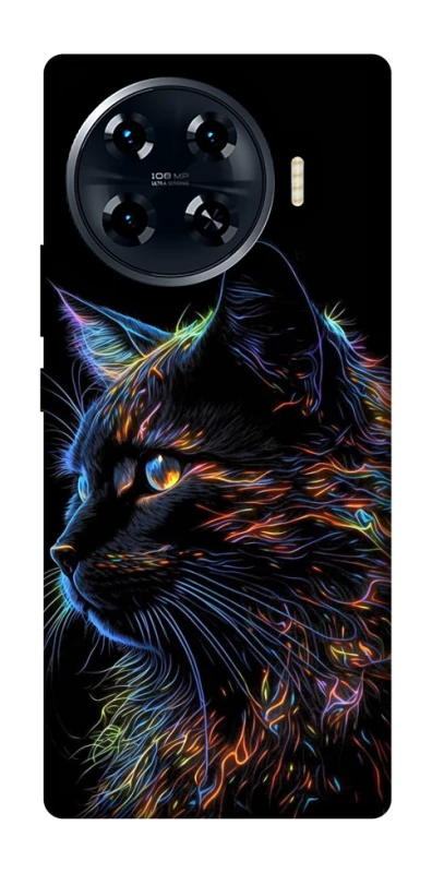 Чехол на TECNO Spark 20 Pro+ Черный кот фото 1 из 1