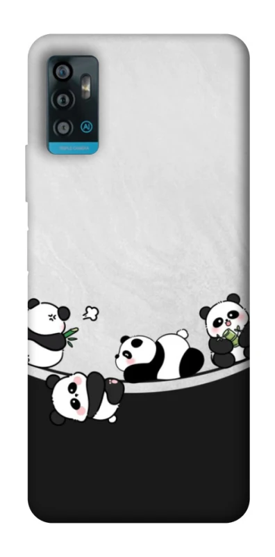 Чохол на ZTE Blade A71 Four pandas фото 1 з 1