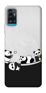 Чохол на ZTE Blade A71 Four pandas фото 1 з 1