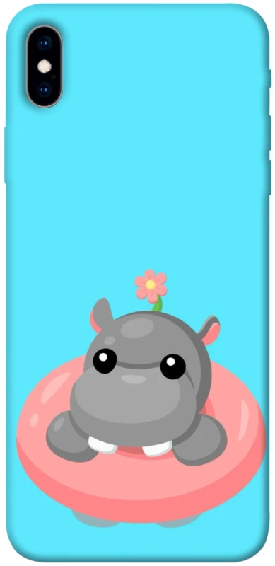 Чохол на Apple iPhone XS Max (6.5") Adopt Me Hippo Floatie фото 1 з 1