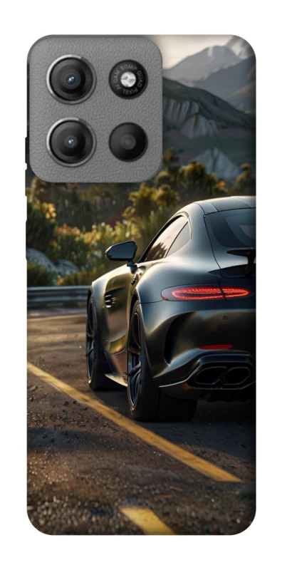 Чехол на Motorola Moto G15 Power Car in the mountains фото 1 из 1