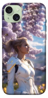 Чехол на Apple iPhone 15 Plus (6.7") Cyber space girl ver.1 фото 1 из 1