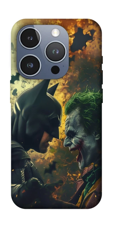 Чехол на Apple iPhone 16 Pro Batman and the Joker фото 1 из 1