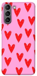 Чехол на Samsung Galaxy S21 Red hearts 2 фото 1 из 1