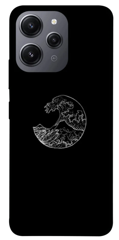 Чохол на Xiaomi Redmi 12 Black tsunami фото 1 Чохол на Xiaomi Redmi 12 Black tsunami фото 1 з 1