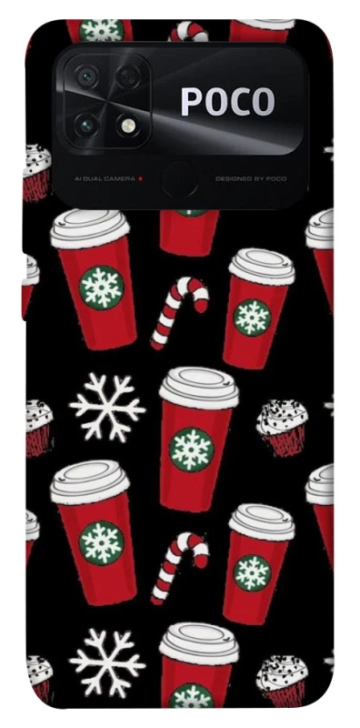 Чохол на Xiaomi Poco C40 Новорічний v40 фото 1 з 1