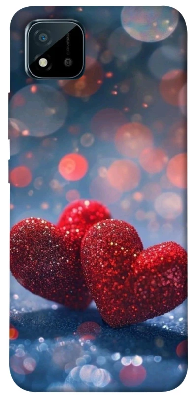 Чехол на Realme C11 (2021) Red hearts фото 1 из 1