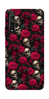 Чехол на Huawei Honor 20 / Nova 5T Черепа и розы фото 1 из 1