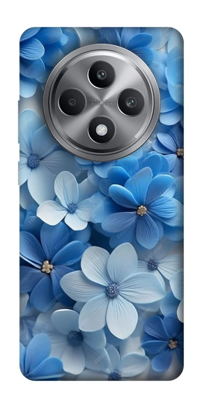 Чехол на Oppo Reno 12 F 4G Синие цветы фото 1 из 1